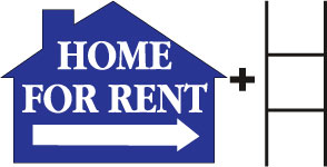 Home for Rent House BLUE print