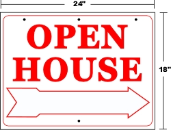 Real Estate Signs | Open House Realtor Sign RED